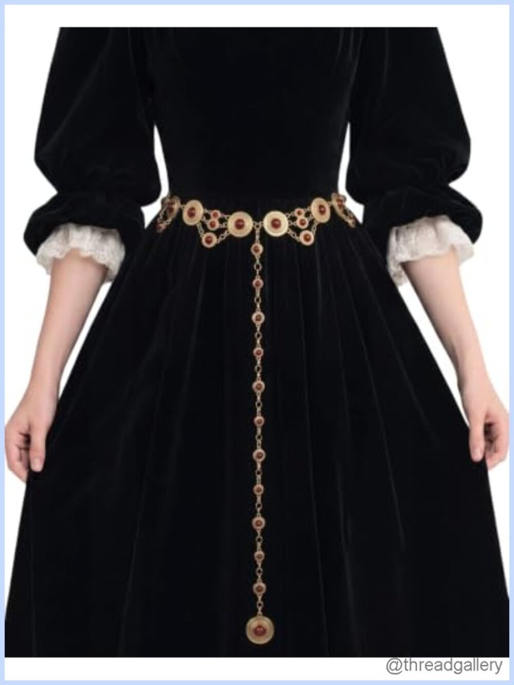 Medieval Y Shaped Waist Chain Belt Alloy Renaissance Cosplay